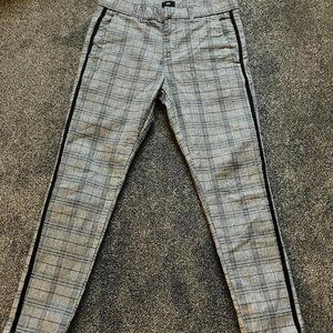 Men's Grey and Black Trousers